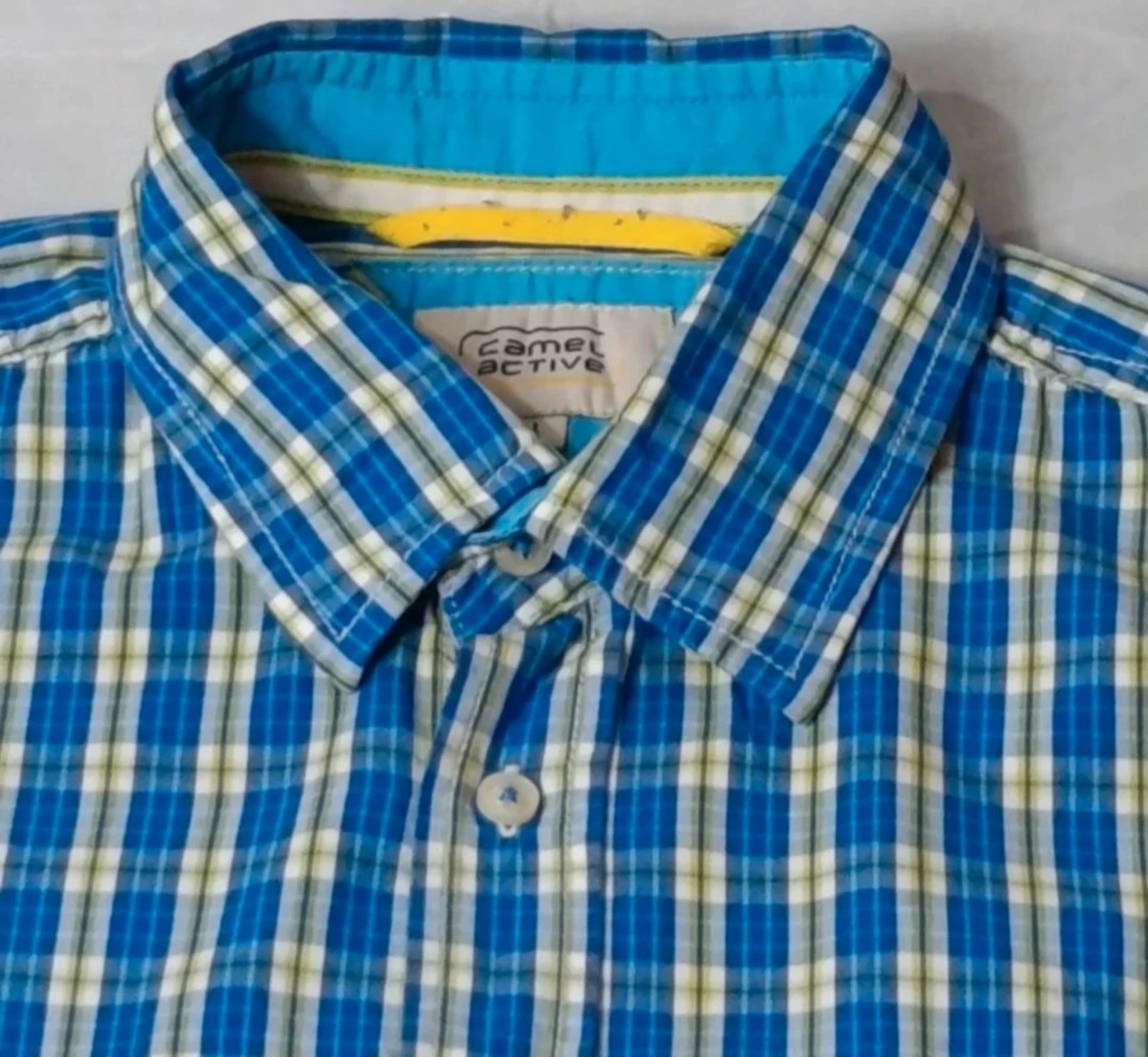 Camel Active men's short Sleeve Blue/white 100% cotton Size L – photo 3